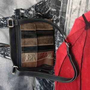 Fossil vintage leather/suede bag
